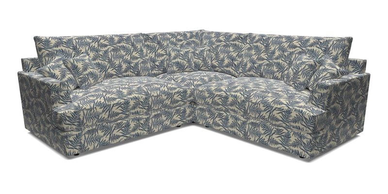 Slingsby Small Fitted Cover Corner Unit LHF & RHF in Two Tone Plain Biscuit.  Loose cover version available