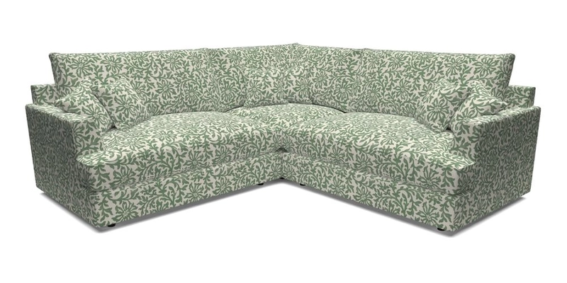 Slingsby Small Fitted Cover Corner Unit LHF & RHF in Two Tone Plain Biscuit.  Loose cover version available