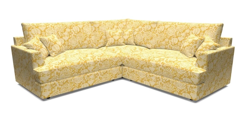 Slingsby Small Fitted Cover Corner Unit LHF & RHF in Two Tone Plain Biscuit.  Loose cover version available