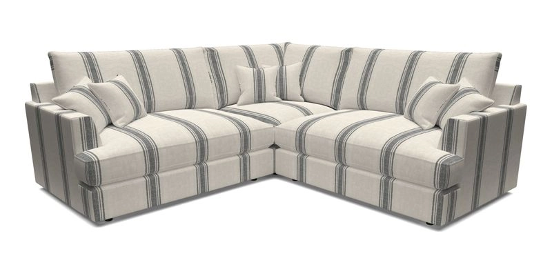 Slingsby Small Fitted Cover Corner Unit LHF & RHF in Two Tone Plain Biscuit.  Loose cover version available