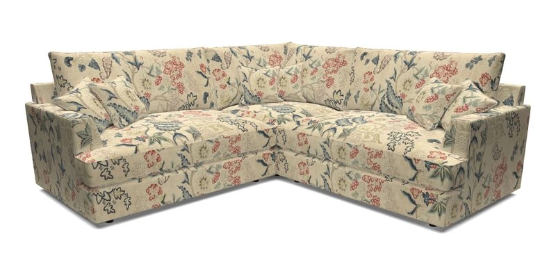 Slingsby Small Fitted Cover Corner Unit LHF & RHF in Two Tone Plain Biscuit.  Loose cover version available