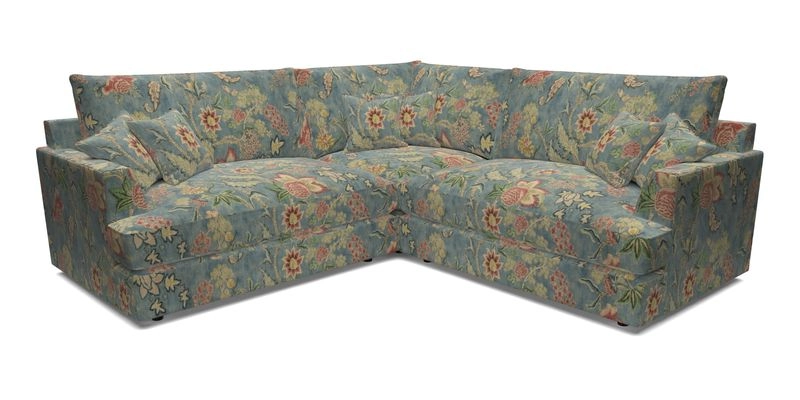 Slingsby Small Fitted Cover Corner Unit LHF & RHF in Two Tone Plain Biscuit.  Loose cover version available