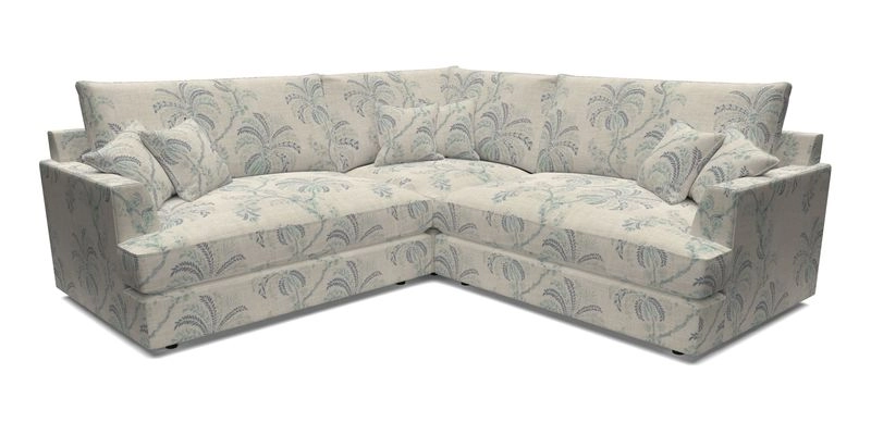 Slingsby Small Fitted Cover Corner Unit LHF & RHF in Two Tone Plain Biscuit.  Loose cover version available