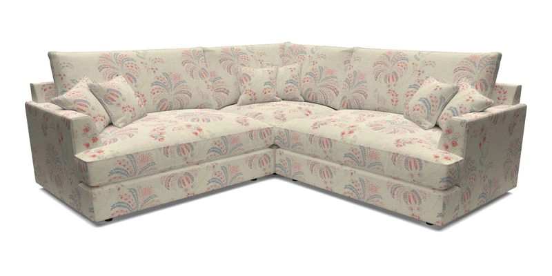 Slingsby Small Fitted Cover Corner Unit LHF & RHF in Two Tone Plain Biscuit.  Loose cover version available