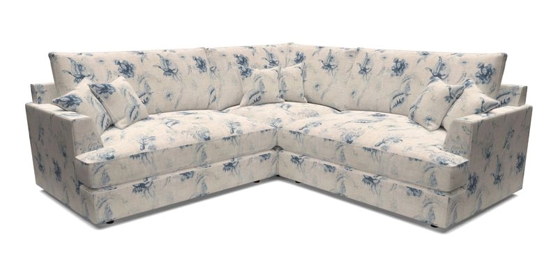 Slingsby Small Fitted Cover Corner Unit LHF & RHF in Two Tone Plain Biscuit.  Loose cover version available