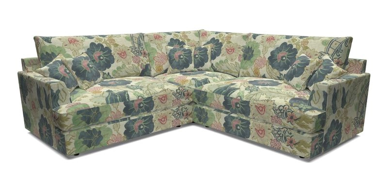 Slingsby Small Fitted Cover Corner Unit LHF & RHF in Two Tone Plain Biscuit.  Loose cover version available