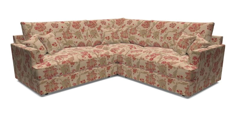 Slingsby Small Fitted Cover Corner Unit LHF & RHF in Two Tone Plain Biscuit.  Loose cover version available