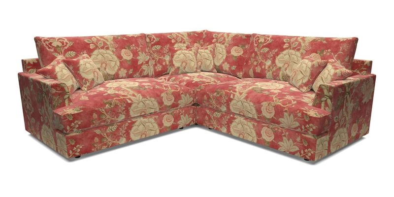 Slingsby Small Fitted Cover Corner Unit LHF & RHF in Two Tone Plain Biscuit.  Loose cover version available