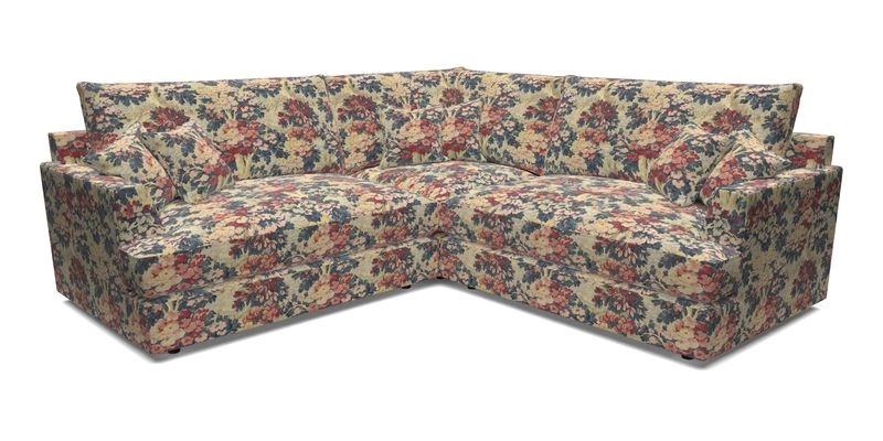 Slingsby Small Fitted Cover Corner Unit LHF & RHF in Two Tone Plain Biscuit.  Loose cover version available