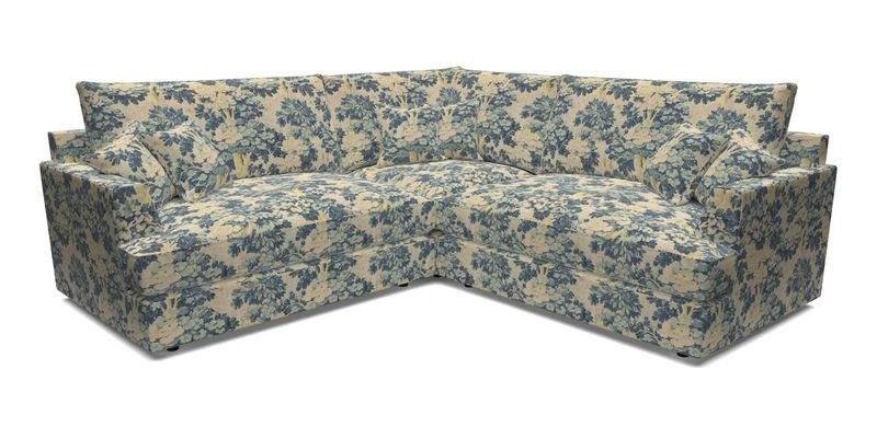 Slingsby Small Fitted Cover Corner Unit LHF & RHF in Two Tone Plain Biscuit.  Loose cover version available