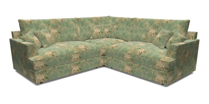 Slingsby Small Fitted Cover Corner Unit LHF & RHF in Two Tone Plain Biscuit.  Loose cover version available