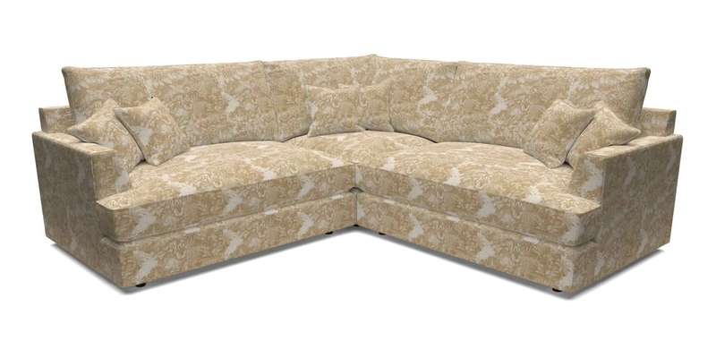 Slingsby Small Fitted Cover Corner Unit LHF & RHF in Two Tone Plain Biscuit.  Loose cover version available