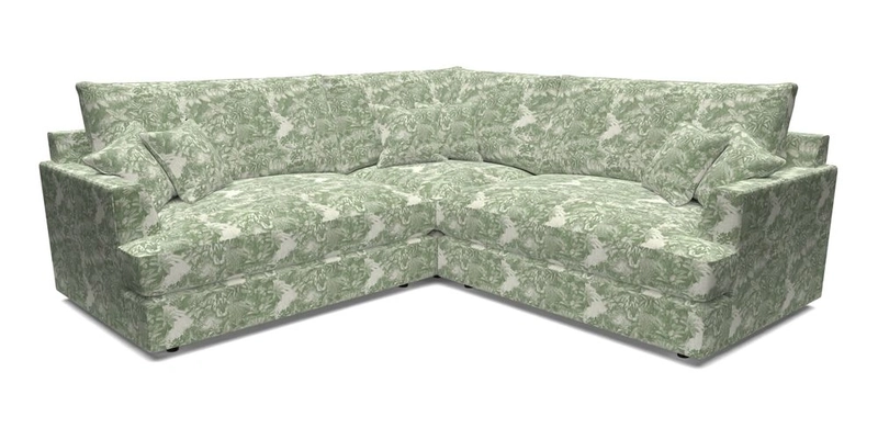 Slingsby Small Fitted Cover Corner Unit LHF & RHF in Two Tone Plain Biscuit.  Loose cover version available