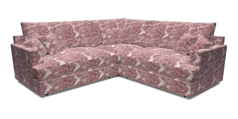 Slingsby Small Fitted Cover Corner Unit LHF & RHF in Two Tone Plain Biscuit.  Loose cover version available