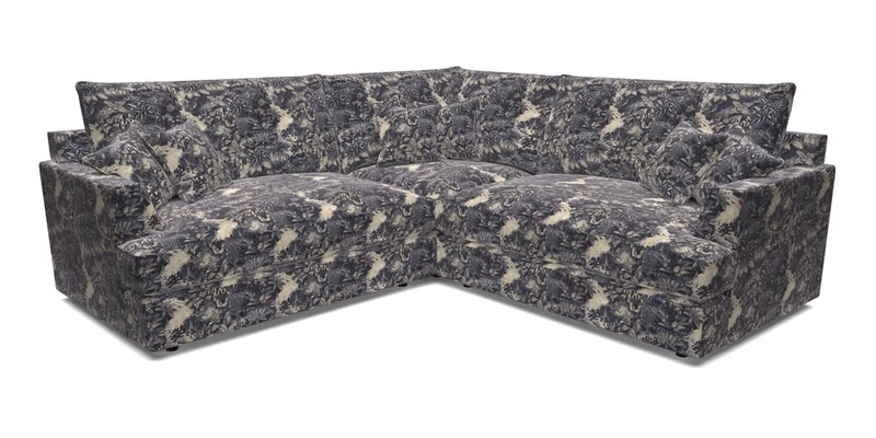 Slingsby Small Fitted Cover Corner Unit LHF & RHF in Two Tone Plain Biscuit.  Loose cover version available