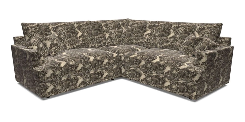 Slingsby Small Fitted Cover Corner Unit LHF & RHF in Two Tone Plain Biscuit.  Loose cover version available