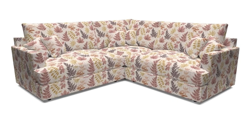 Slingsby Small Fitted Cover Corner Unit LHF & RHF in Two Tone Plain Biscuit.  Loose cover version available