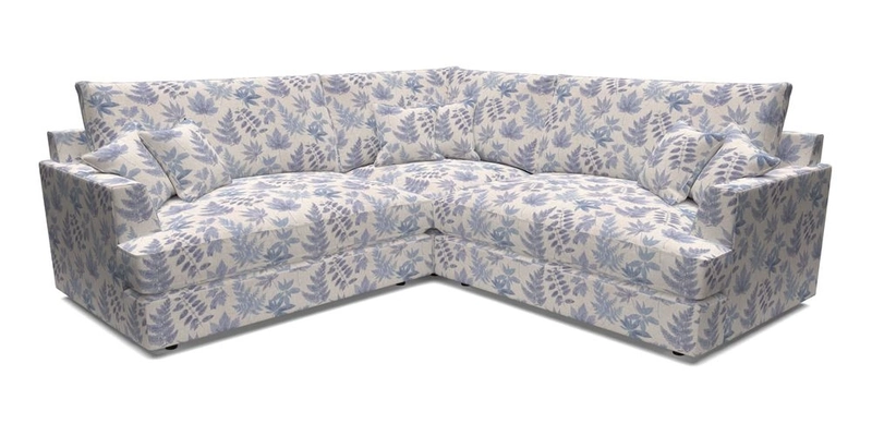 Slingsby Small Fitted Cover Corner Unit LHF & RHF in Two Tone Plain Biscuit.  Loose cover version available