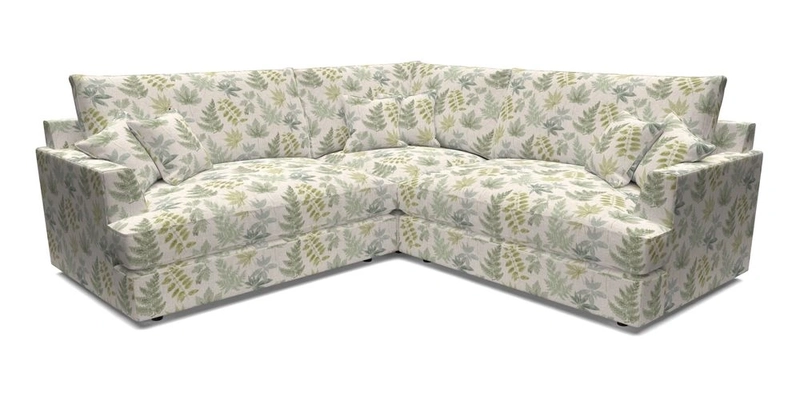 Slingsby Small Fitted Cover Corner Unit LHF & RHF in Two Tone Plain Biscuit.  Loose cover version available