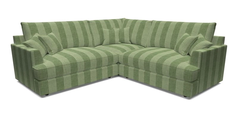 Slingsby Small Fitted Cover Corner Unit LHF & RHF in Two Tone Plain Biscuit.  Loose cover version available