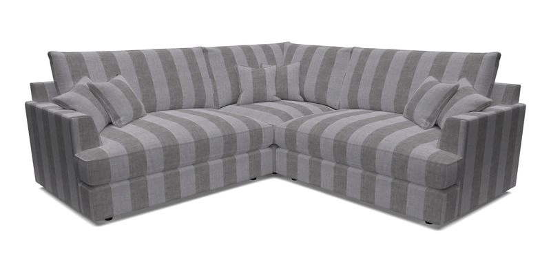 Slingsby Small Fitted Cover Corner Unit LHF & RHF in Two Tone Plain Biscuit.  Loose cover version available