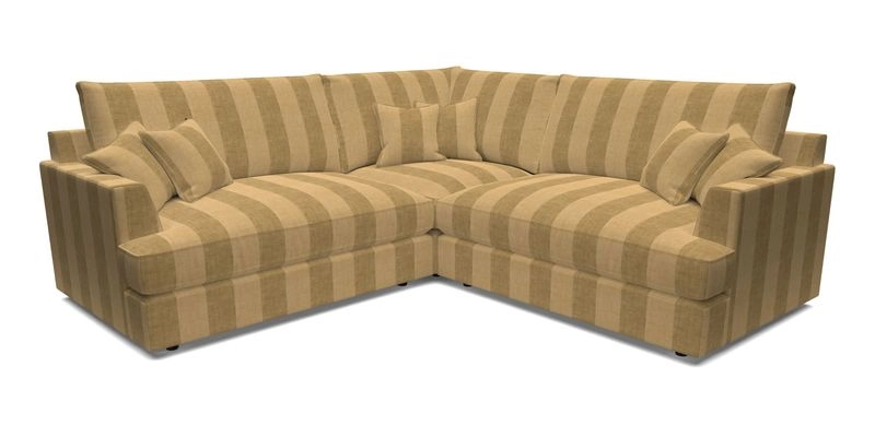 Slingsby Small Fitted Cover Corner Unit LHF & RHF in Two Tone Plain Biscuit.  Loose cover version available