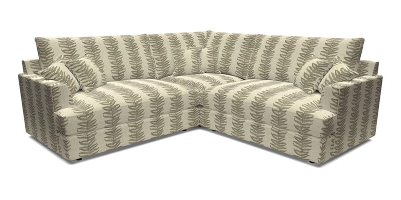 Slingsby Small Fitted Cover Corner Unit LHF & RHF in Two Tone Plain Biscuit.  Loose cover version available