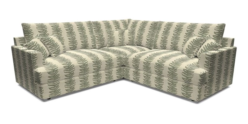 Slingsby Small Fitted Cover Corner Unit LHF & RHF in Two Tone Plain Biscuit.  Loose cover version available