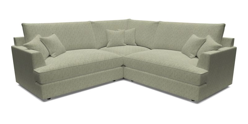 Slingsby Small Fitted Cover Corner Unit LHF & RHF in Two Tone Plain Biscuit.  Loose cover version available