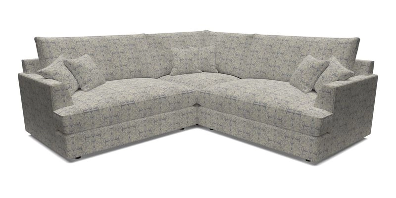 Slingsby Small Fitted Cover Corner Unit LHF & RHF in Two Tone Plain Biscuit.  Loose cover version available