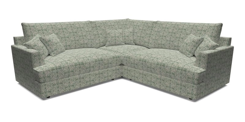 Slingsby Small Fitted Cover Corner Unit LHF & RHF in Two Tone Plain Biscuit.  Loose cover version available