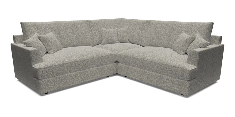 Slingsby Small Fitted Cover Corner Unit LHF & RHF in Two Tone Plain Biscuit.  Loose cover version available