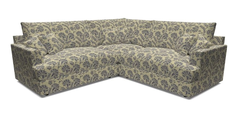 Slingsby Small Fitted Cover Corner Unit LHF & RHF in Two Tone Plain Biscuit.  Loose cover version available