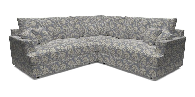 Slingsby Small Fitted Cover Corner Unit LHF & RHF in Two Tone Plain Biscuit.  Loose cover version available