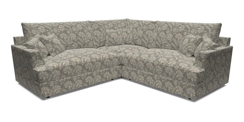 Slingsby Small Fitted Cover Corner Unit LHF & RHF in Two Tone Plain Biscuit.  Loose cover version available