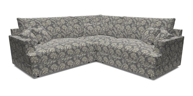 Slingsby Small Fitted Cover Corner Unit LHF & RHF in Two Tone Plain Biscuit.  Loose cover version available