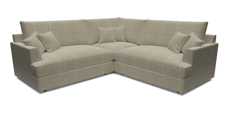 Slingsby Small Fitted Cover Corner Unit LHF & RHF in Two Tone Plain Biscuit.  Loose cover version available