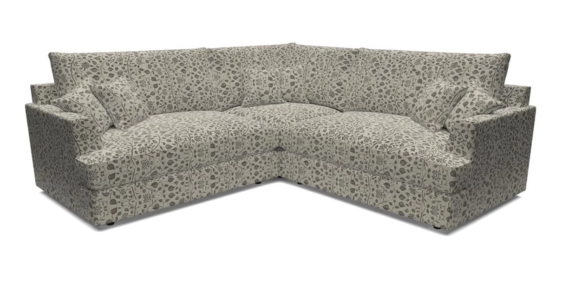 Slingsby Small Fitted Cover Corner Unit LHF & RHF in Two Tone Plain Biscuit.  Loose cover version available