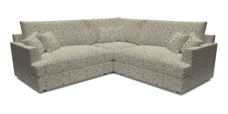 Slingsby Small Fitted Cover Corner Unit LHF & RHF in Two Tone Plain Biscuit.  Loose cover version available