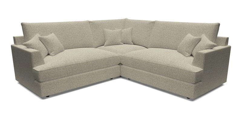 Slingsby Small Fitted Cover Corner Unit LHF & RHF in Two Tone Plain Biscuit.  Loose cover version available