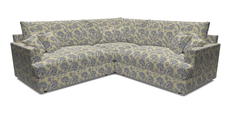 Slingsby Small Fitted Cover Corner Unit LHF & RHF in Two Tone Plain Biscuit.  Loose cover version available