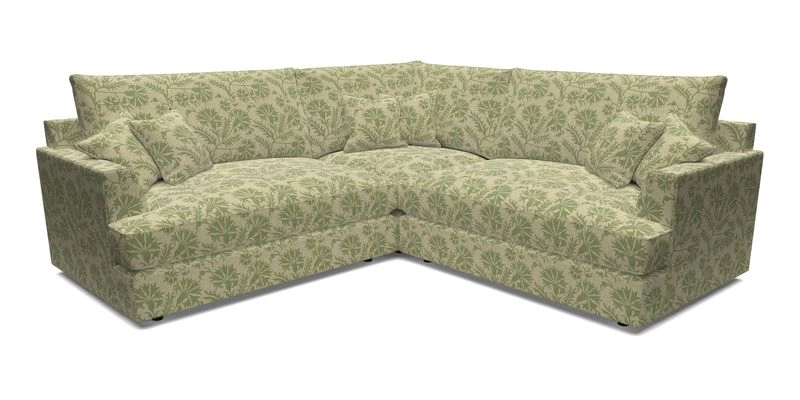 Slingsby Small Fitted Cover Corner Unit LHF & RHF in Two Tone Plain Biscuit.  Loose cover version available