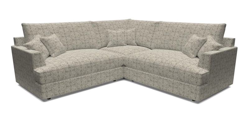 Slingsby Small Fitted Cover Corner Unit LHF & RHF in Two Tone Plain Biscuit.  Loose cover version available