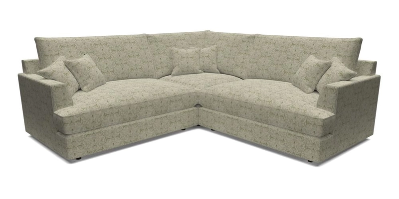 Slingsby Small Fitted Cover Corner Unit LHF & RHF in Two Tone Plain Biscuit.  Loose cover version available