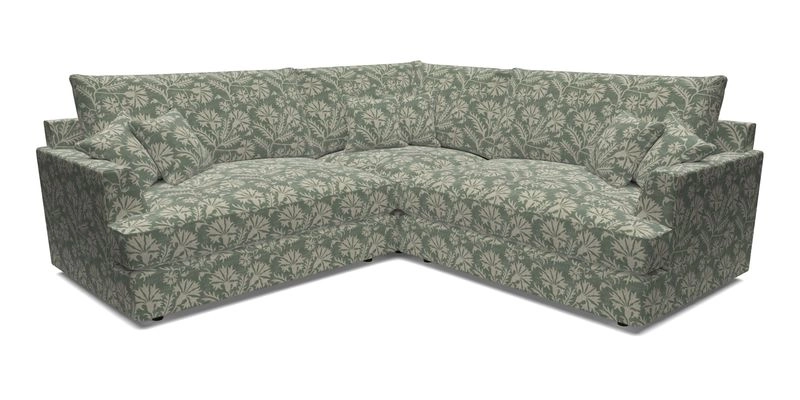 Slingsby Small Fitted Cover Corner Unit LHF & RHF in Two Tone Plain Biscuit.  Loose cover version available