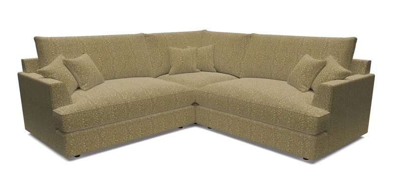 Slingsby Small Fitted Cover Corner Unit LHF & RHF in Two Tone Plain Biscuit.  Loose cover version available