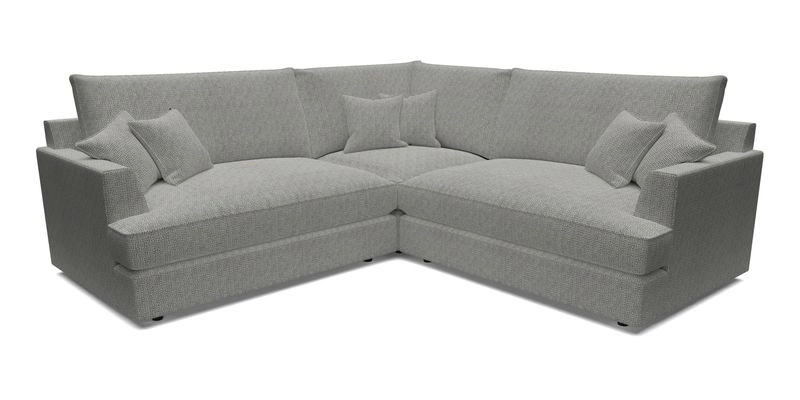 Slingsby Small Fitted Cover Corner Unit LHF & RHF in Two Tone Plain Biscuit.  Loose cover version available