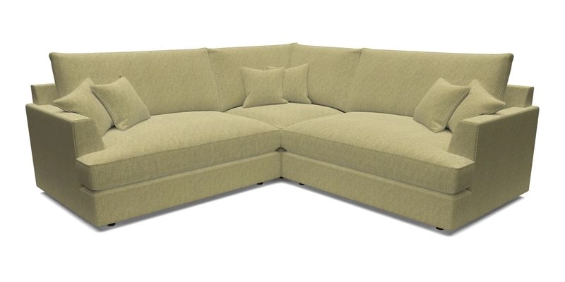 Slingsby Small Fitted Cover Corner Unit LHF & RHF in Two Tone Plain Biscuit.  Loose cover version available