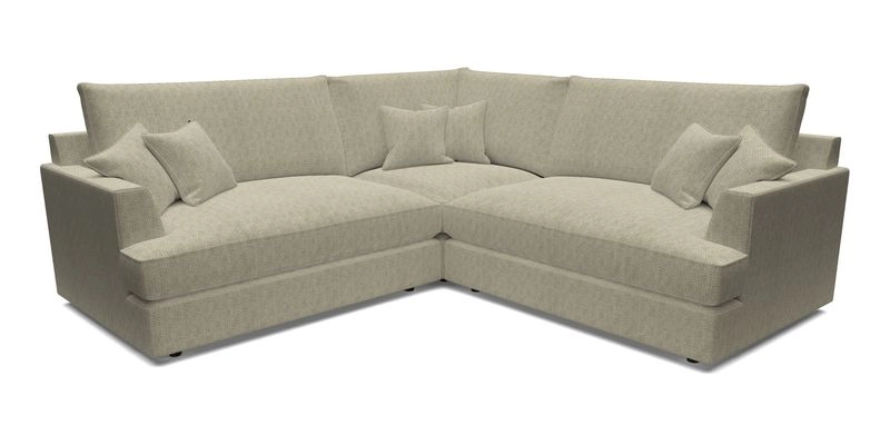 Slingsby Small Fitted Cover Corner Unit LHF & RHF in Two Tone Plain Biscuit.  Loose cover version available