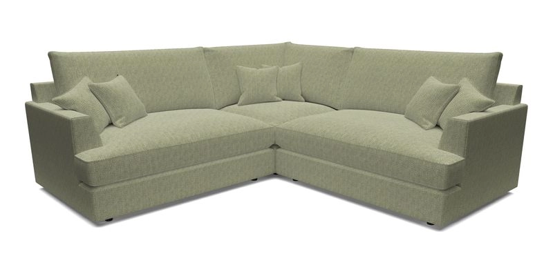 Slingsby Small Fitted Cover Corner Unit LHF & RHF in Two Tone Plain Biscuit.  Loose cover version available